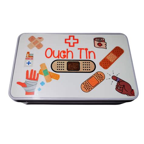 Ouch, Ouch Pouch, Ouch Tin, Ouch Box, Plaster Box, Medical 